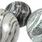 Decorative Ceramic Orbs Set Glossy Marbled Freestanding Spheres 3.5 In